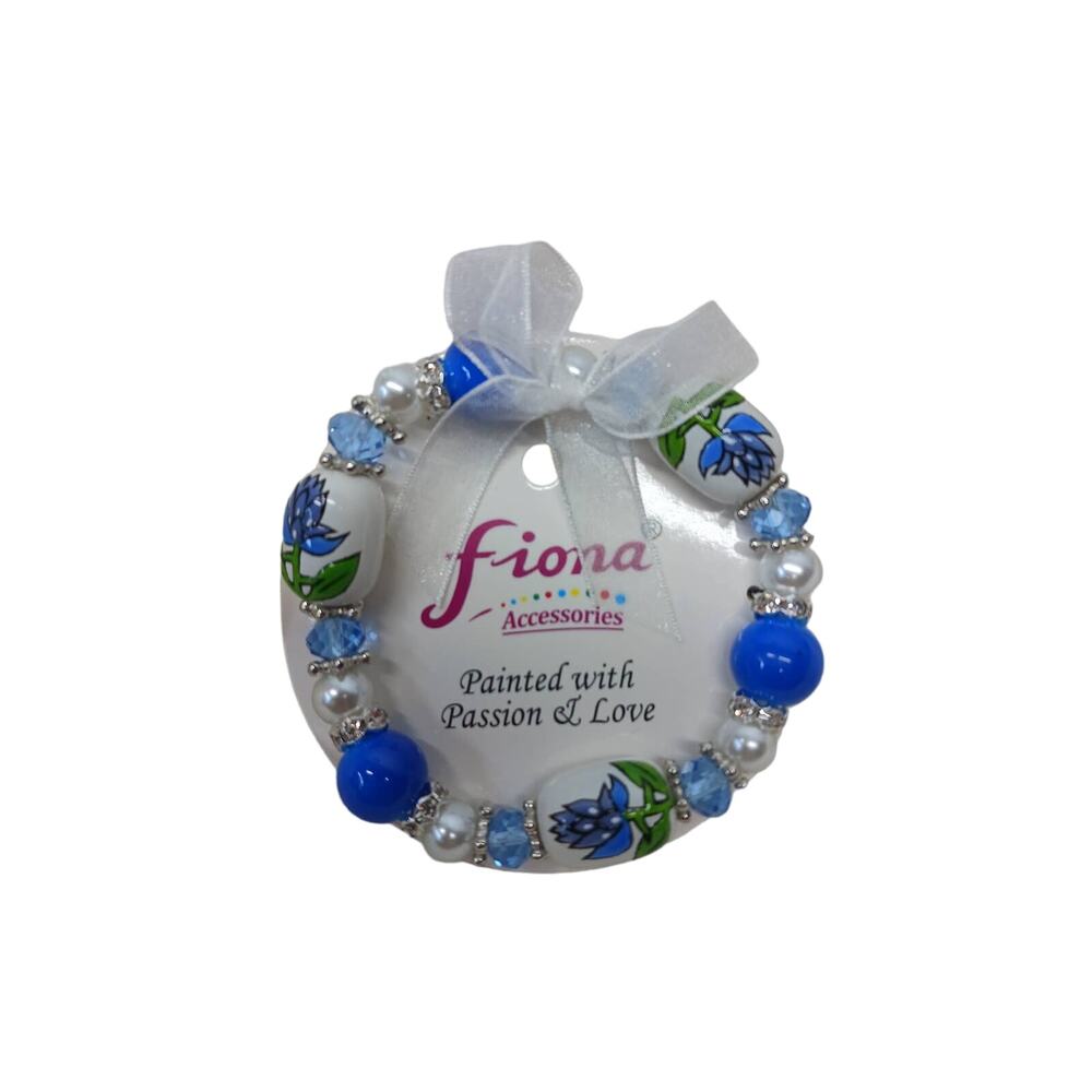 NWOT Fiona Accessories Hand-Painted Stretch Bracelet